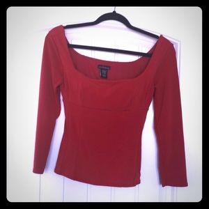Cute reddish orange top size small